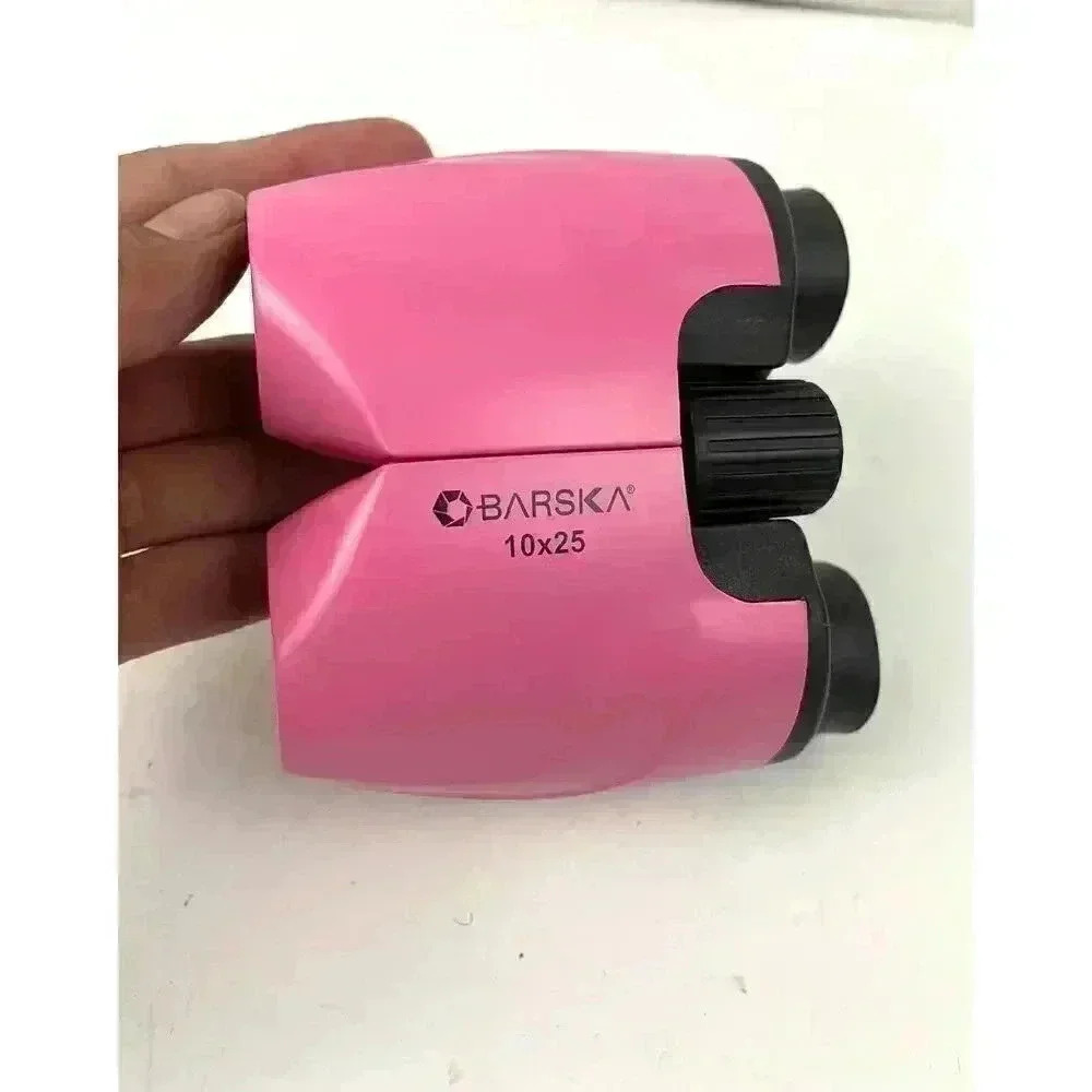 Barska 10x25 Pink Porro Binoculars 288FT With Carrying Bag Outdoor Camping